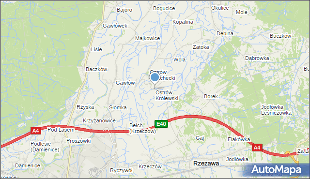 mapa Ostrów Królewski, Ostrów Królewski na mapie Targeo